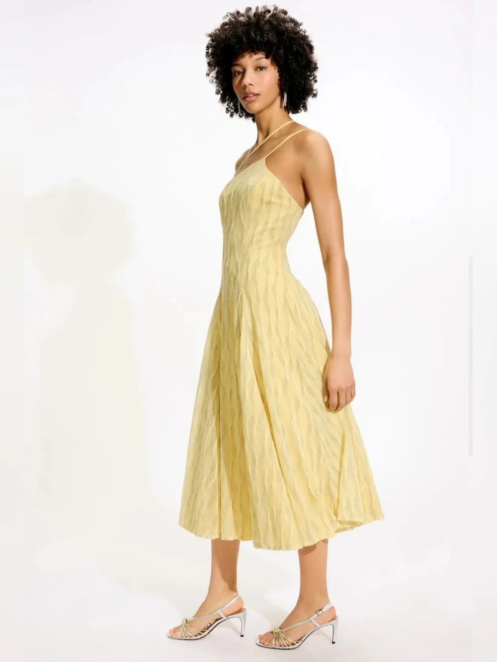 BLACK HALO ATHENA MIDI DRESS SIZE Large MSRP $435 - Picture 3 of 13